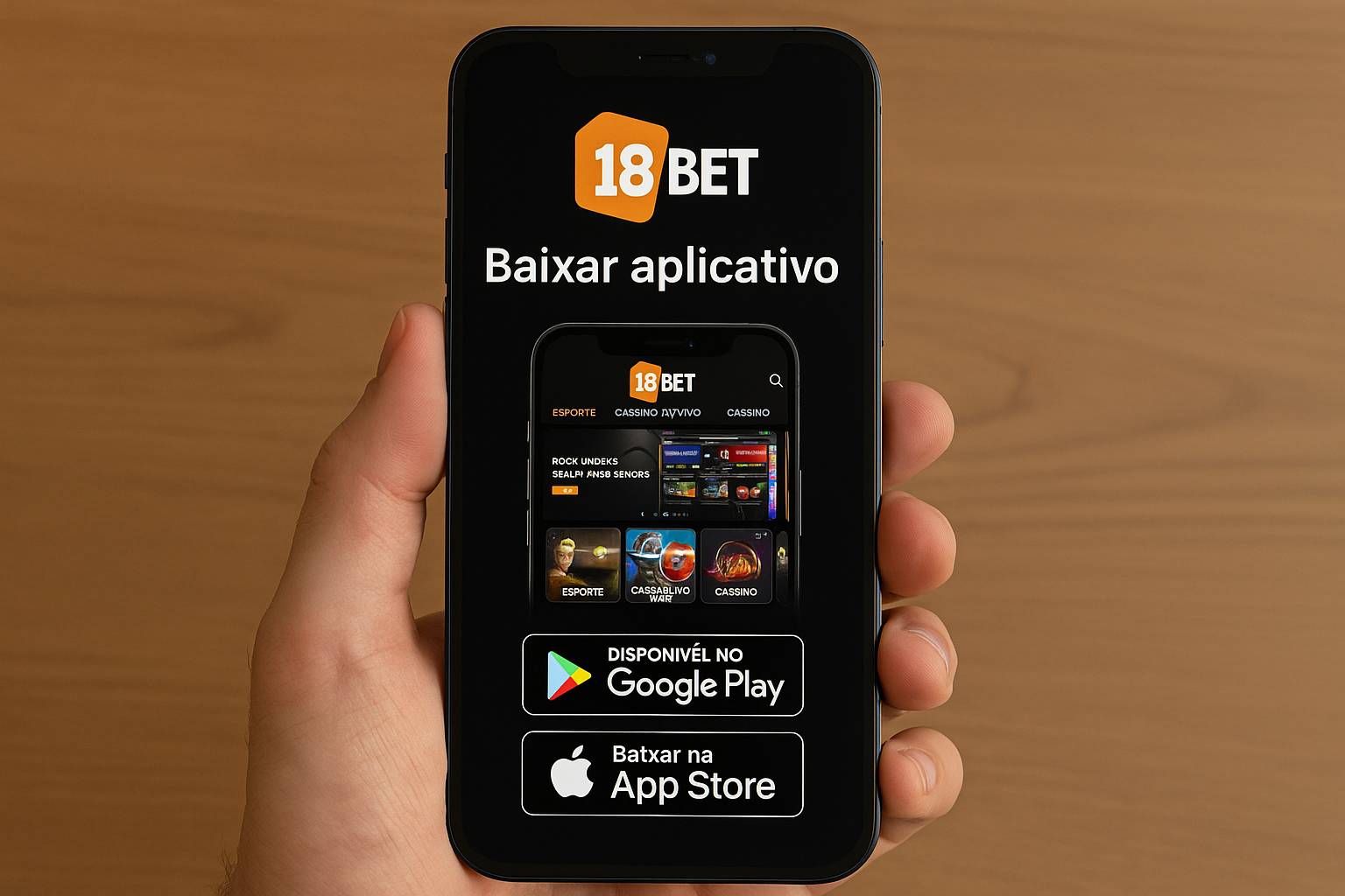 Baixar o 18BET Cassino App